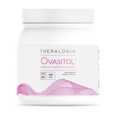 Theralogix Ovasitol Inositol Powder - 90-Day Supply - Myo-Inositol &amp; D-Chiro Inositol for Hormone Balance &amp; Ovarian Function Support* - NSF Certified - 400 g (180 Servings)