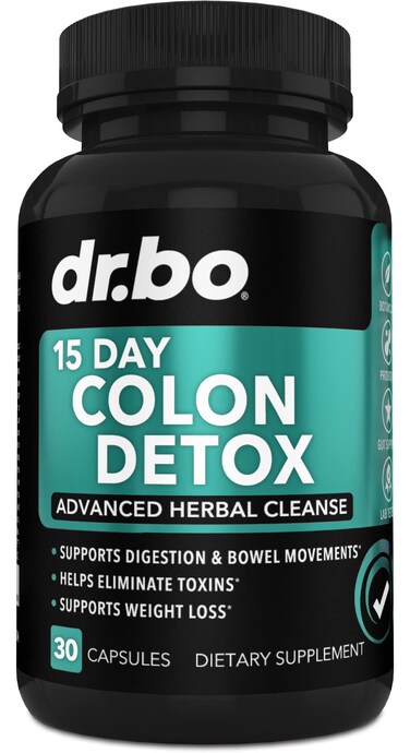 Colon Cleanser Detox for Weight Flush - 15 Day Intestinal Cleanse Pills &amp; Probiotic - Fast Natural Laxative for Constipation Relief - Bowel Movement Supplements for Stomach Bloating, Gut Loss Support