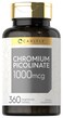 Carlyle Ultra Chromium Picolinate 1000mcg   360 Tablets   Vegetarian, Non-GMO, Gluten Free