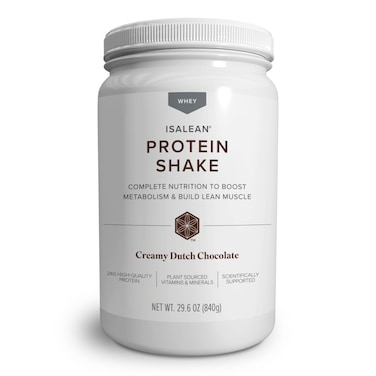 Isagenix IsaLean Shake - Meal Replacement Protein Shake Supports Healthy Weight &amp; Muscle Growth - Protein Powder Enriched with 23 Vitamins - Creamy Dutch Chocolate, 30.1 Oz (14 Servings)