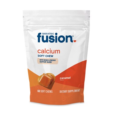 Bariatric Fusion Bariatric Calcium Chews   Calcium Citrate with Vitamin D3 Calcium Supplement Bariatric Vitamin   Sugar Free Calcium Citrate Chewable   Calcium Citrate 500mg   Caramel   60 Count