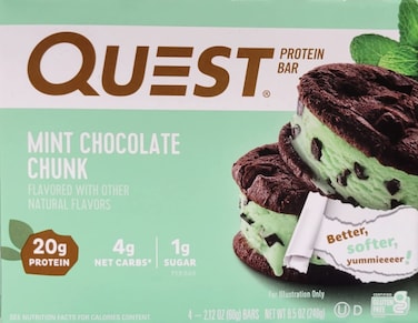 Quest Nutrition Protein Bar, Mint Chocolate Chunk, 4 Count