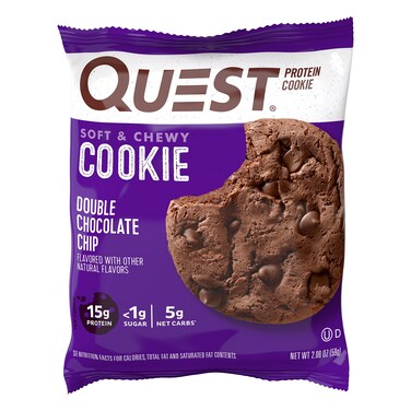 Quest NUTRITION Double Chocolate Chip Protein Cookie, 4 CT