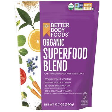 BetterBody Foods Organic Superfood Powder with Protein, Vitamins C, E, and B12 (12.7 oz.)