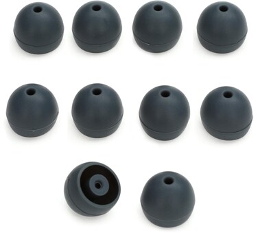 Shure EASFX1 Gray Soft Flex Sleeves, Medium, 10 Pack (5 Pairs), Replacements for E1, E3, E4, E5, SCL3, SCL4, SCL5, SE110, SE210, SE310, SE420, SE530, SE115, SE215, SE315, SE425, SE535 (EASFX1-10M)