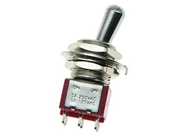 SALECOM Guitar or AMP Amplifier DPDT 2 Way ON ON Toggle Switch Sealed Fat Bat Toggle