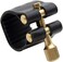 Jiayouy Professional Tenor Sax Saxophone Mouthpiece Leather Ligature Fastener Black