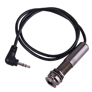 Exceart Bass Electric Guitar Cable 600mm Guitar Pickup Cable Piezo Cable End Pin Jack Guitar Adapter Stereo Instrument Cable Guitar Parts Accessories Guitar Patch Cables Electric Guitar