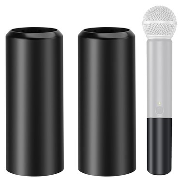 YIBEICO 2-Pack Replacement Battery Cover for Shure BLX2/SM58,Beta58,PG58 Wireless Microphone to Repair The Broken Part