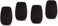 Shure ACVG4WS-B Black Foam Windscreen for Centraverse Gooseneck Condenser Microphones (Contains Four)