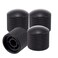 4Pcs Black Metal Guitar Control Knob Volume Tone Control Dome Knobs Guitar Bass Parts
