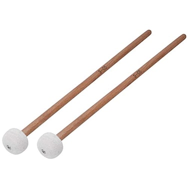 2Pcs Snare Drum Timpani Stick Mallet Soft Felt Mallet with Wooden Handle for Percussion Instrument Accessories