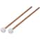 2Pcs Snare Drum Timpani Stick Mallet Soft Felt Mallet with Wooden Handle for Percussion Instrument Accessories