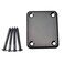 Exceart Guitar Neck Connecting Board Electric Guitar Neck Bass Guitars Custom Neck Plate Guitar Saddle Screw Acoustic Guitar Saddle Stamp Blocks Bass Neck Plate Metal Accessories