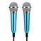 2pcs Cell Phone Mic Mini Usb Microphone Portable Karaoke Mic Mobile Microphone Mini Omnidirectional Microphone Vocal Dynamic Microphones Mobile Sing Blue Mic Small Singing Machine