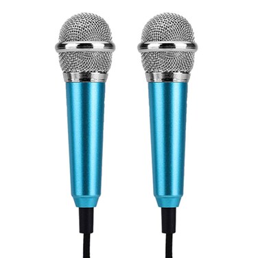 Exceart 2pcs USB microphone cell phone mic kid sing microphone toy Mini K Singing Bar vocal Dynamic Microphones Asmr Microphone Portable Karaoke Mic Mobile Sing lavalier musical instrument