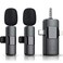 EJCC 2pcs Lavalier Wireless Microphone for iPhone iPad