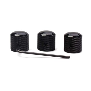 Exceart 4pcs Universal Tone Knob Bass Control Knob for Electric Guitar Bass Knob for Amplifier Guitar Amps Guitar Rotary Knob Potentiometer Knob Guitar Knob Dome Wrench