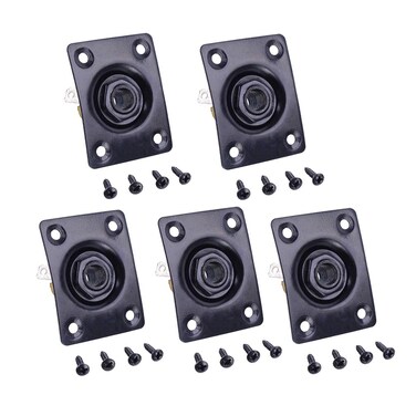 Exceart 5pcs Jackplate for Electric Guitar De Plaque De Sortie De Jack Prise Jack Metal Guitar Jack for Electric Guitar Jack Socket Guitars Jack Output Plate Guitar Bass Quartet