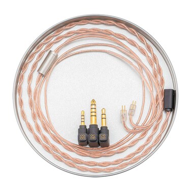 Moondrop PCC Coaxial OCC Copper Wire 6N Pure Single Crystal Copper Professional Interchangeable Cable