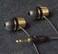 HeadGear PRO Metal Series Earphones for iPod, iPhone, MP3, EBPRO2-211, Gold/Black (Black Cable)