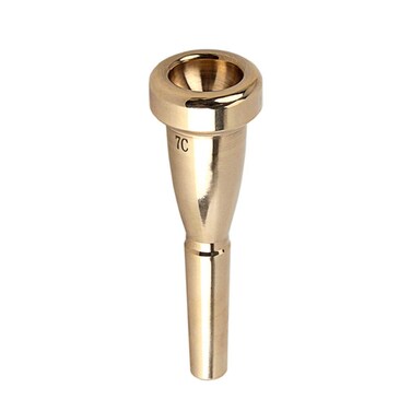 Exceart 7c Guitar Fret Marker Dots Meterial Trumpet Speakers Trumpet Replacement Metal Material Best Trumpet Bobby Shew 7c Trumpet Golden Musical Instrument Gilded