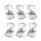 Exceart 6 Pieces Banjo Head Tuning Key Guitar Accessories Tuners Machine Head Acoustic Guitar Tuning Peg Guitar Tuning Keys Electric Guitar Tuner Guitar Pegs Half Closed Hook up