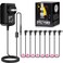Pigtone Guitar Pedal Power Supply AC Wall Charger Adapter 9V DC 1A 1000mA Tip Negative 8 Way Daisy Chain Pedal Cables for Most Guitar Effect Pedals