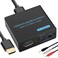 VPFET HDMI Audio Extractor 4K HDMI to Optical 3.5mm AUX Audio Adapter Splitter Converter Support HDCP Digital DTS 5.1 PCM