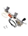 LAMSAM Fully Loaded Guitar Control Plate, Prewired 3-way Blade Switch Large Potentiometers Orange Capacitor, Knurled Volume Tone Controls Knobs Fit for Guitars with Single Coil Pickups, Chrome