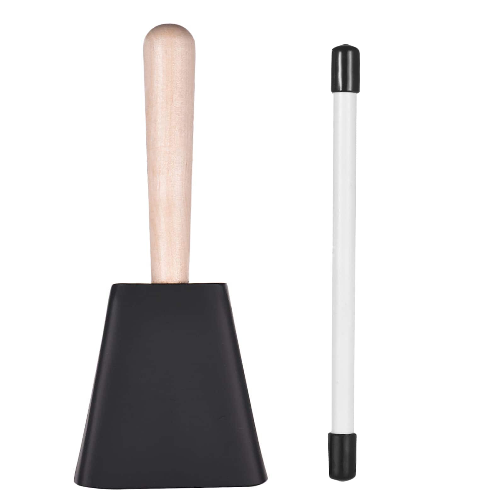 بتوتي Btuty Professional Metal Cowbell With Wooden Handle Mallet Percussion Instrument