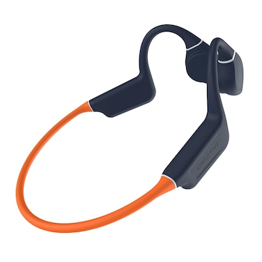 Creative Outlier Free Pro+ Wireless Waterproof Bone Conduction Headphones with Adjustable Transducers, Built-in 8 GB MP3, Multipoint connectivity, Up to 10 Hours of Battery Life, Mic (Blue &amp; Orange)