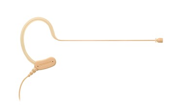 Shure Microflex MX153 Earset Headworn Microphone - Tan, Omnidirectional Mic, TQG / TA4F Connector Wireless Bodypack Transmitters (MX153T/O-TQG)