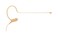 Shure Microflex MX153 Earset Headworn Microphone - Tan, Omnidirectional Mic, TQG / TA4F Connector Wireless Bodypack Transmitters (MX153T/O-TQG)