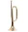 B Flat Military Cavalry Scouting Trumpet Bugle with Mouthpiece for School Band Cavalry Beginner Military Orchestra