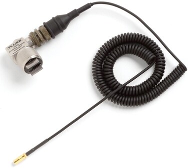 Fluke FLUKE-805/ES External Vibration Sensor with 90 Degree Head, High-Power Magnet, Rugged Mil-Spec Connector and 7' Coiled Cable.