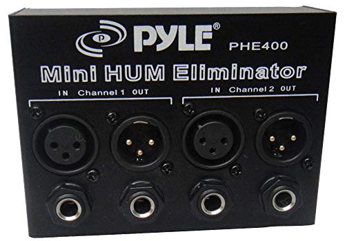 بايل Pyle Compact Mini Hum Eliminator Box 1/4"trs