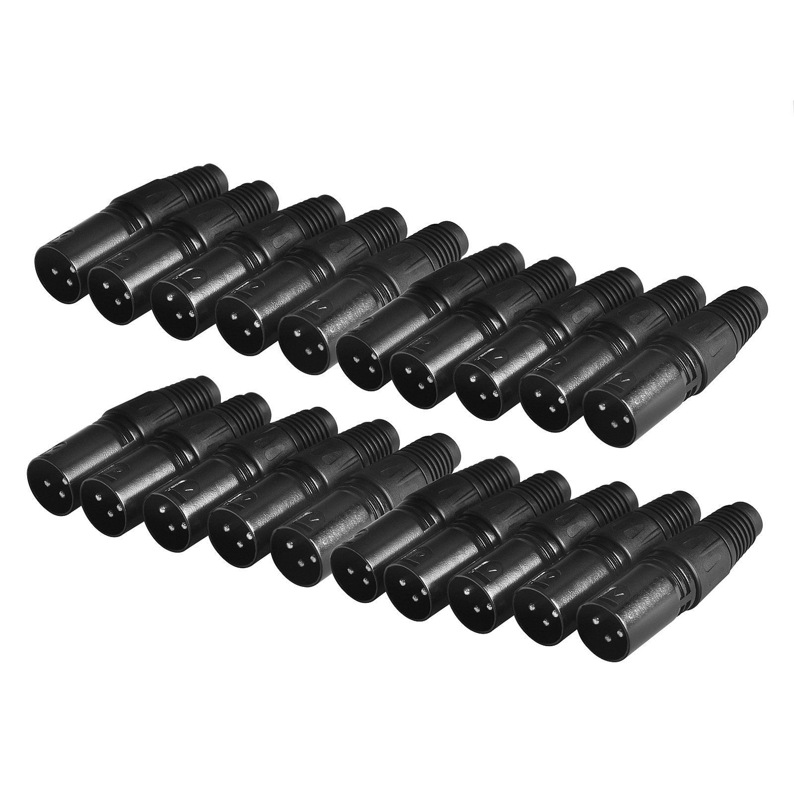 إيوري Eoere Xlr 3 Pin Male Mic Snake Audio Adapter Plug Audio Microphone Dmx Cable Connector xlr