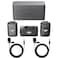 DJI Mic 2 (2 TX + 1 RX + Charging Case), All-in-one Wireless Microphone, Intelligent Noise Cancelling, for iPhone, Android, Camera Bundle with, 2X Turnstile Omnidirectional Condenser Lavalier