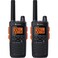 Cobra RX680 Waterproof Walkie Talkies - Rechargeable, 60 Preset Channels, Long Range 38-Mile Two-Way Radio Set (2-Pack),Black and Orange