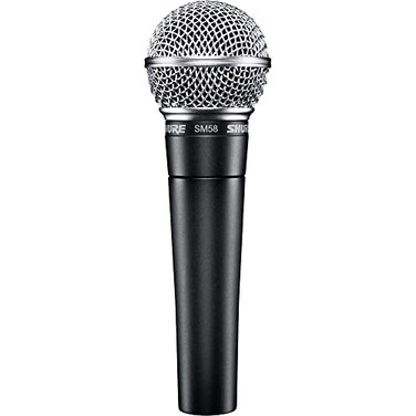 Shure SM58 Pro XLR Dynamic Microphone - Professional Studio &amp; Live Performance Cardioid Mic for Vocals, Podcasting, and Recording (SM58-LC)