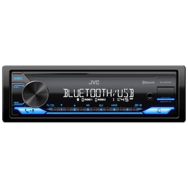 JVC KD-SX27BT Car Stereo with Bluetooth, 100W Digital Media Receiver, 1.5A USB to Charge Devices, Single DIN Head Unit, AM/FM, Aux-in, JVC Remote App
