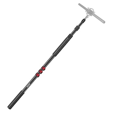 NEEWER NW-7000 Microphone Boom Arm, 3 Section Extendable Handheld Mic Arm with 3/8" &amp; 3/8" to 5/8" Screw Adapter, 3ft to 8ft Adjustable Length,Auxiliary