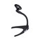 Pyle Desktop Microphone Stand - Universal Tabletop Mic Holder w/ Flexible 8.2&#39;&#39; Inch Gooseneck Mount and Solid U Shape Base - Perfect for Table Desk or Counter - PMKS8,Black