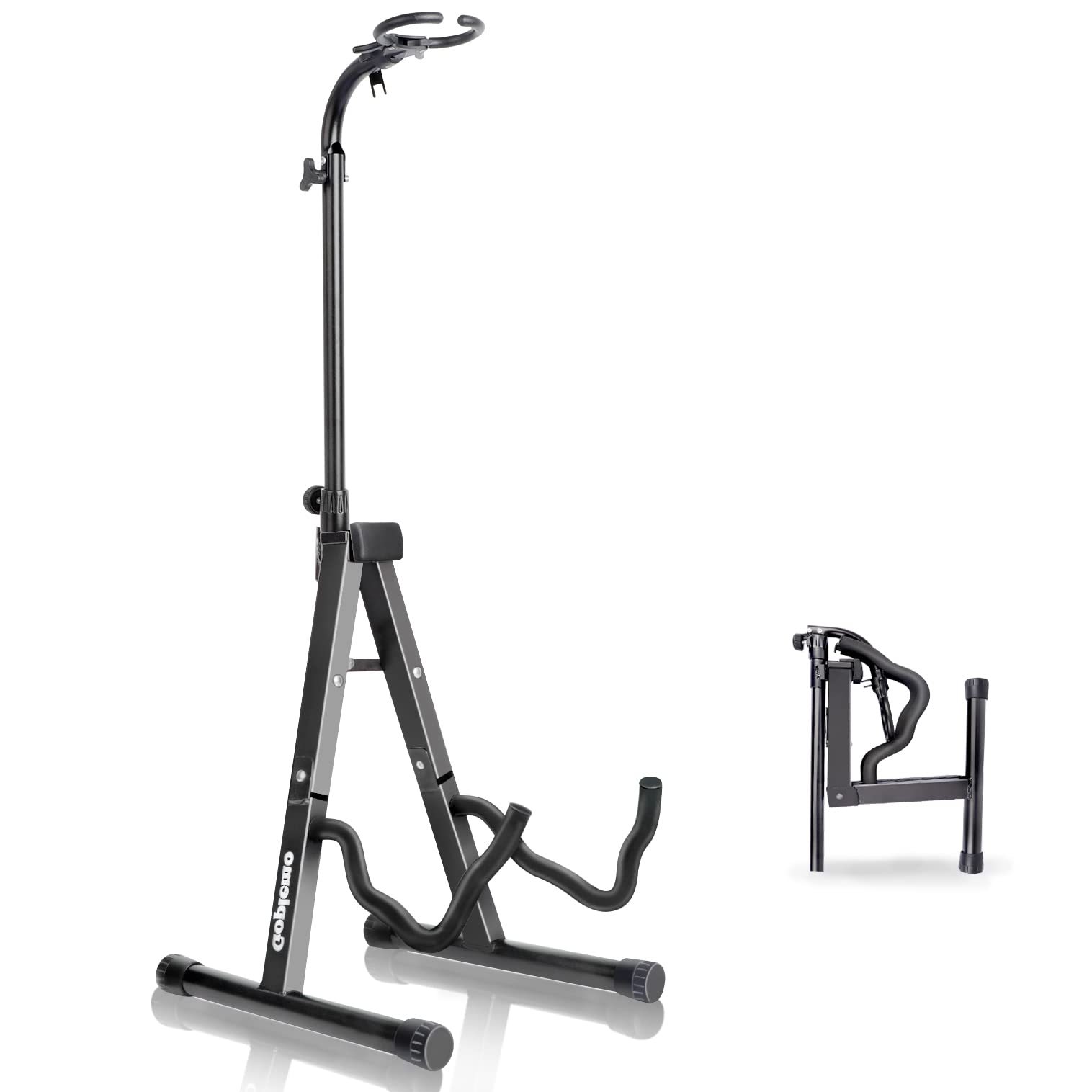 جوبليمو Goplemo Acoustic Guitar Stand Floor Folding A Frame With Secure Lock Upgrade Adjustable adjustable