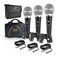 Pyle 3 Piece Professional Dynamic Microphone Kit Cardioid Unidirectional Vocal Handheld MIC with Hard Carry Case &amp; Bag, Holder/Clip &amp; 26ft XLR Audio Cable to 1/4'' Audio Connection (PDMICKT34),Black