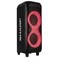 Sharp PS-935 Party Speaker System with Microphone - Bluetooth Portable Loud Speaker - Luggage-Style Handle and Wheels!