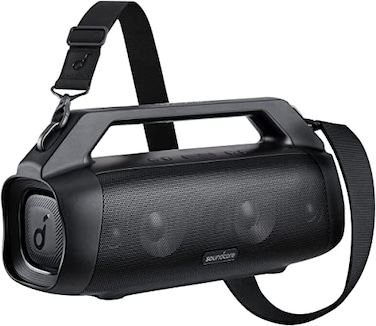 Soundcore Motion Boom Plus by Anker, IP67 Portable Speaker, 80W Stereo Sound, Custom EQ &amp; BassUp, Built-in Power Bank, Waterproof Bluetooth Speaker for Camping, Beach, and Backyard