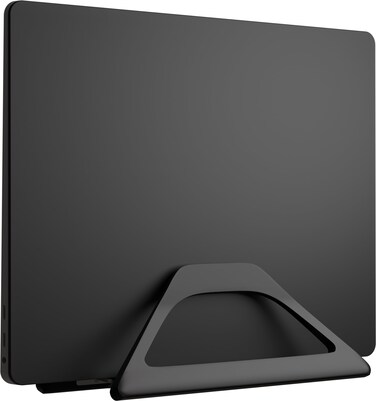 Elestoria Vertical Laptop Stand Holder- Adjustable Laptop Holder Vertical fits All MacBook, Chromebook &amp; Gaming Laptops - Black