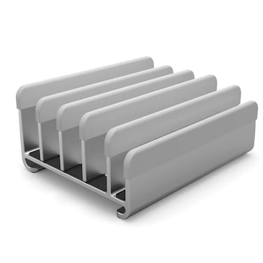 Elestoria Adjustable Laptop Stand - Fits 5 Devices, Modern Design, Tool Free Adjustment, Protective &amp; Stable   Grey